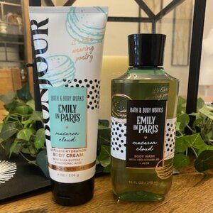 Bath & Body Works "Emily in Paris" Macaron Cloud Body Cream & Body Wash Set